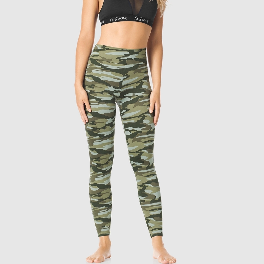 High Waisted  Camo Yoga Workout Leggings Pants